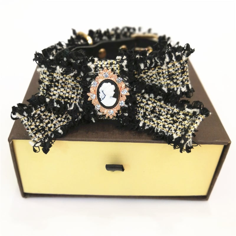 Chanel Style Bow Collar