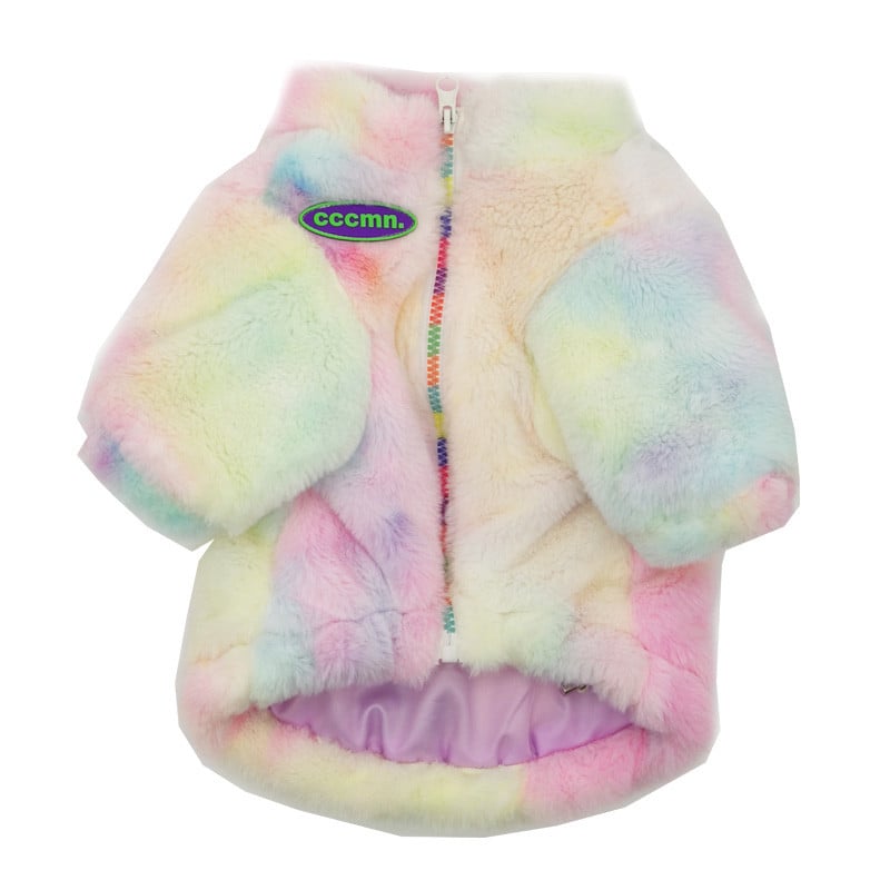 Dog in Fur Coat