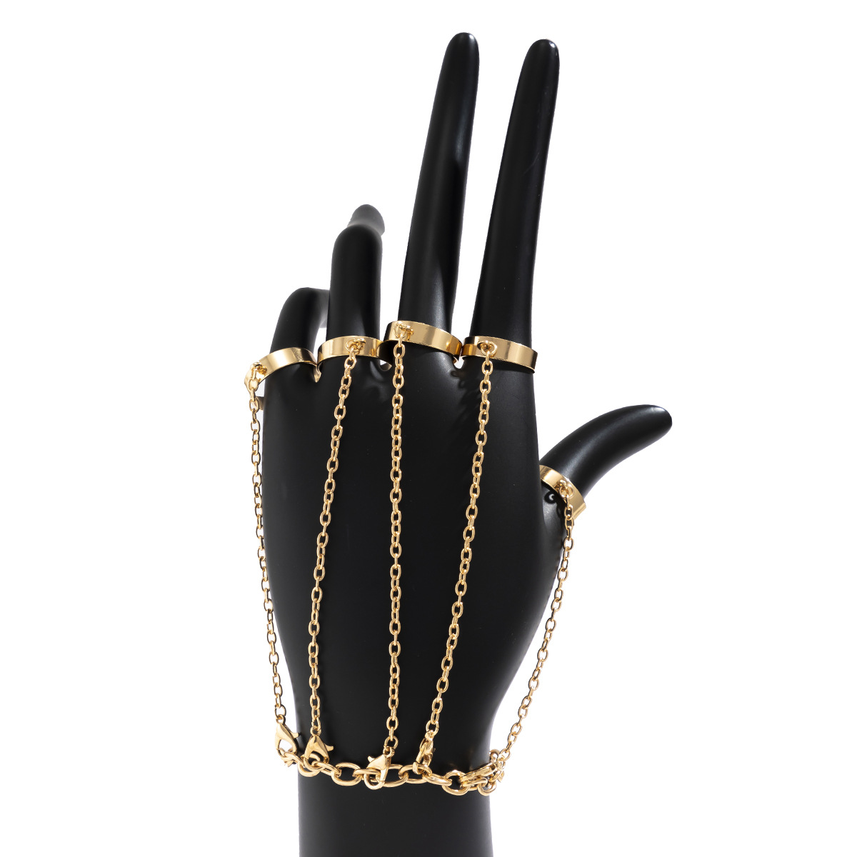 Punk Metal Cross Chain Bracelet - Image 6