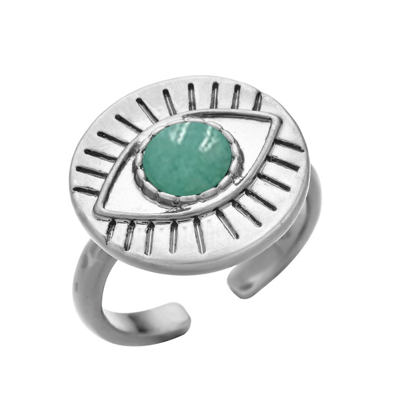 Fashion Eye Natural Stone Ring - Image 4