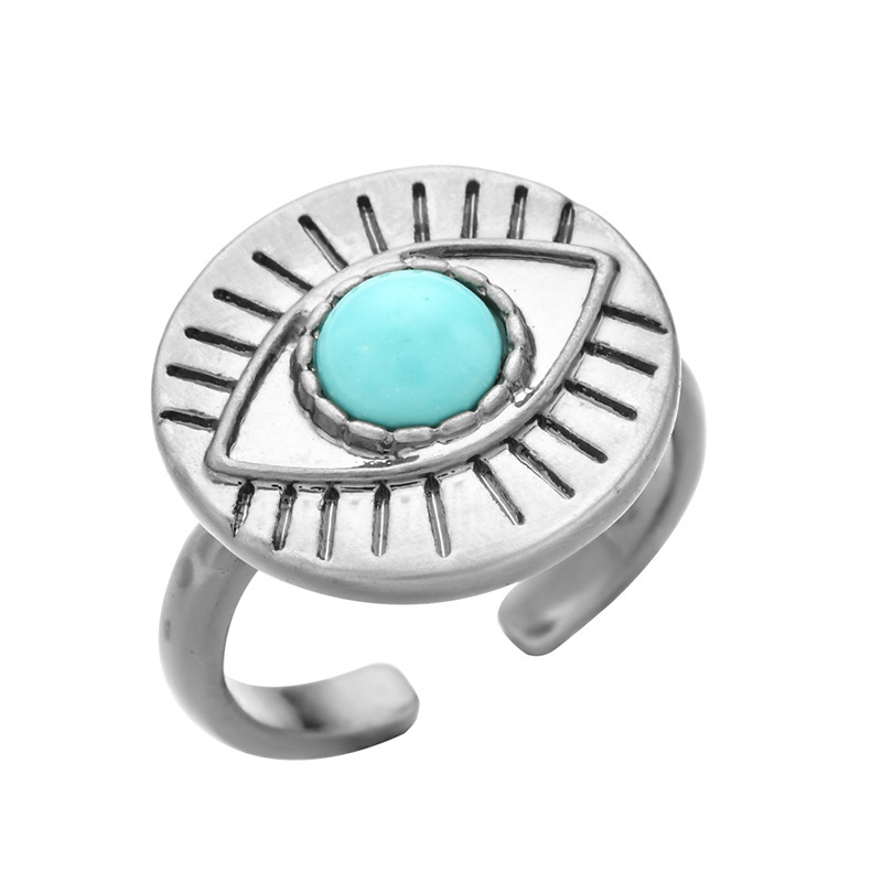Fashion Eye Natural Stone Ring - Image 2