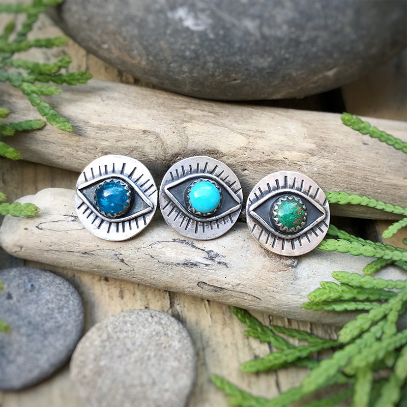 Fashion Eye Natural Stone Ring - Image 5