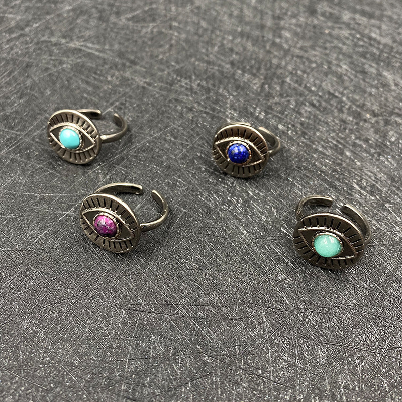 Fashion Eye Natural Stone Ring - Image 1
