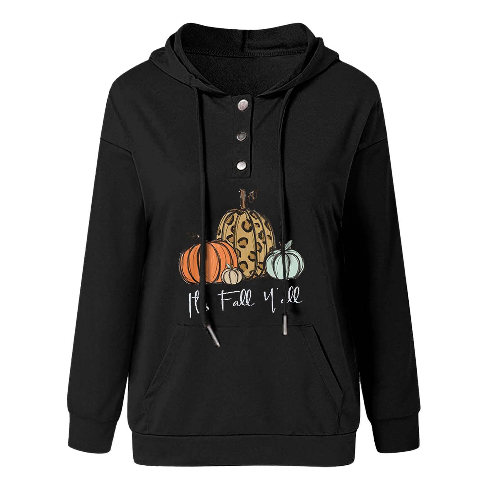 Loose Casual Hooded Drawcord Pocket Button Guard