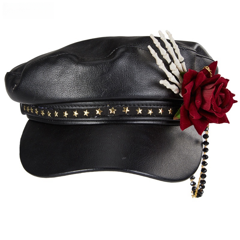 Steam Punk Goth Rose Bead Necklace