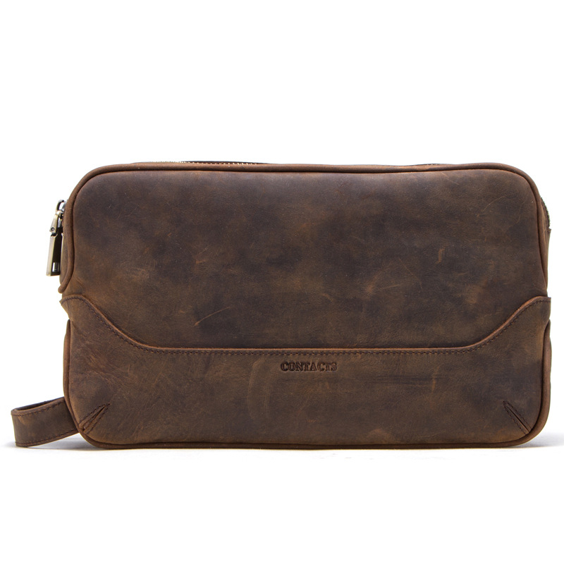 Interior of Crazy Horse Cowhide Bag