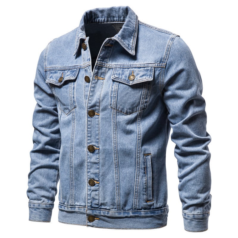 Stylish Denim Jacket - Black
