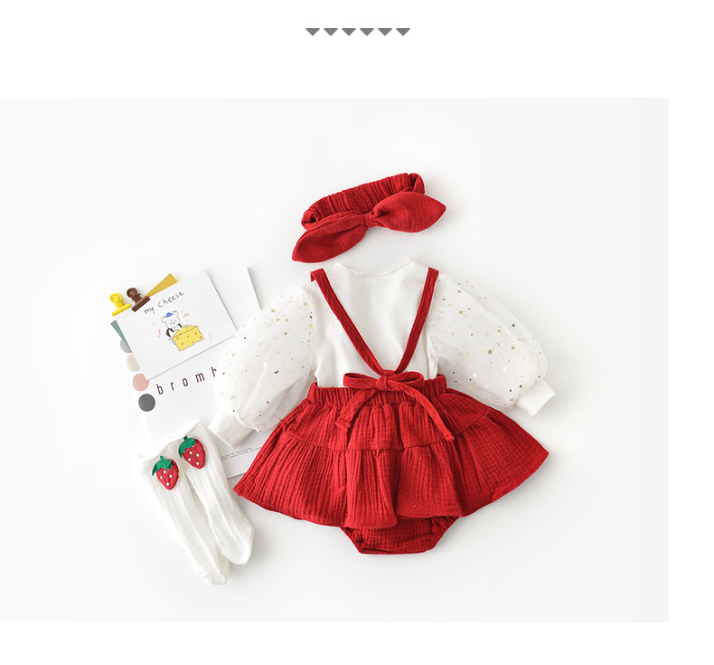 Baby Girl Princess Wind Suspender Dress Romper