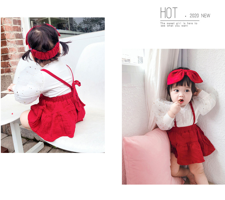 Baby Girl Princess Wind Suspender Dress Romper