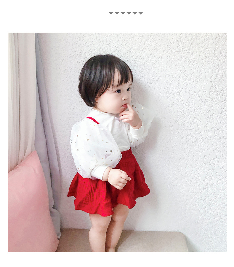 Baby Girl Princess Wind Suspender Dress Romper