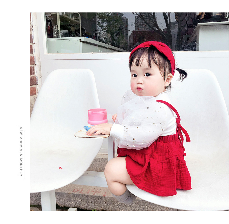 Baby Girl Princess Wind Suspender Dress Romper