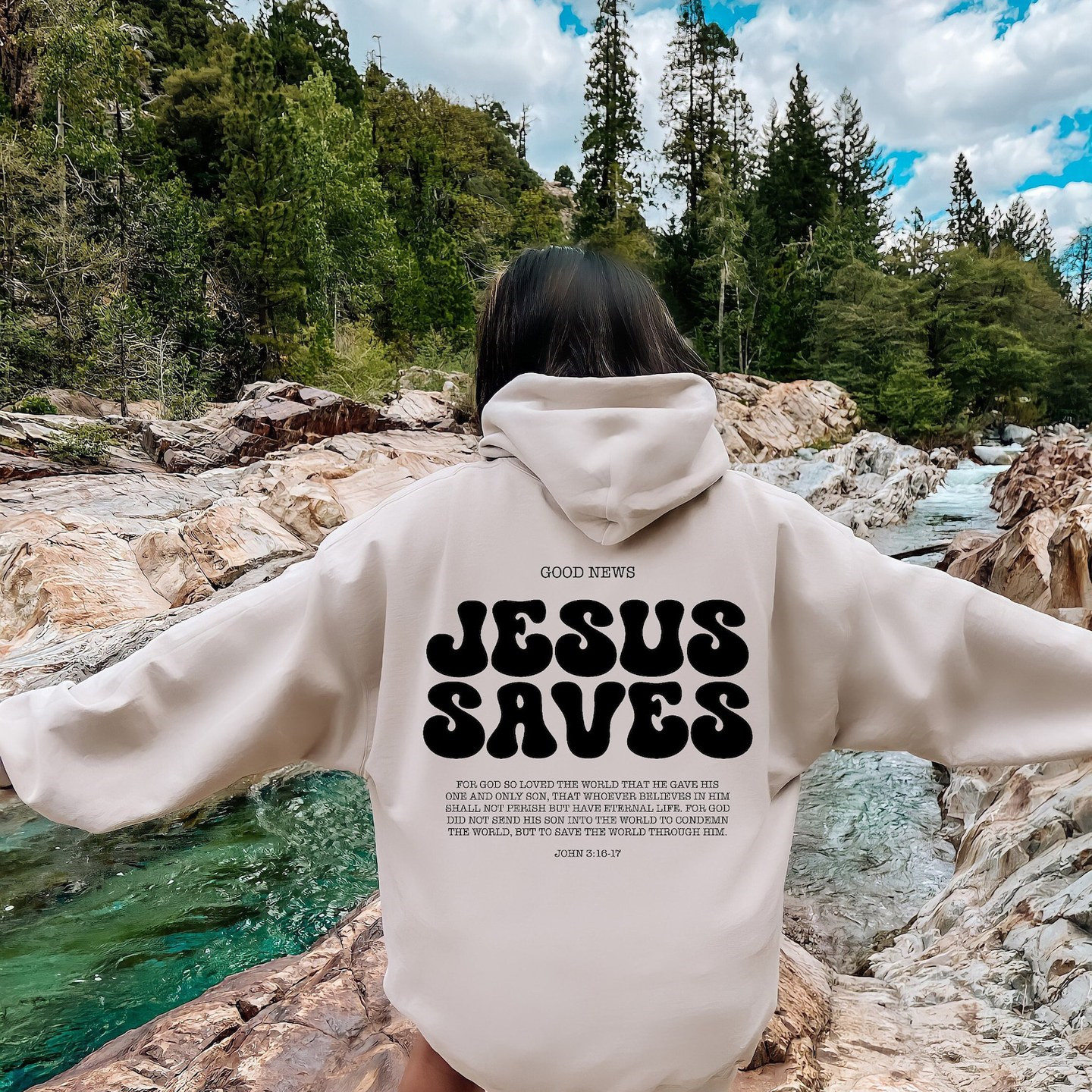 Jesus Saves Hoodie - Versatile Fashion