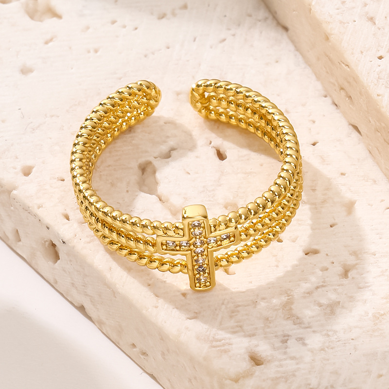Gold Geometric Ring