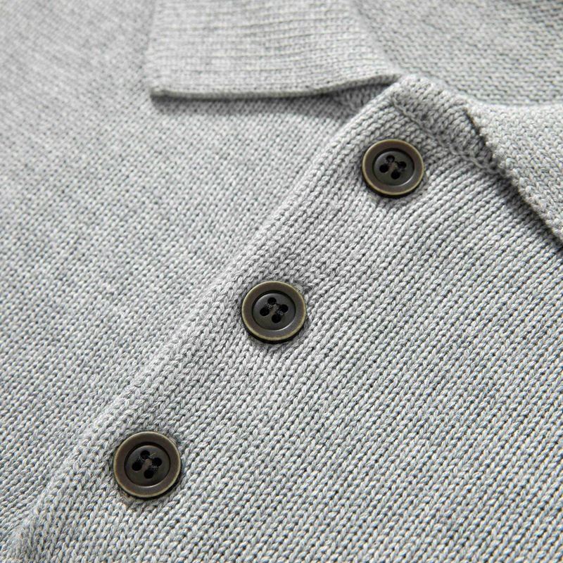 Japanese-style Retro Basic Polo Collar Sweater Image 5