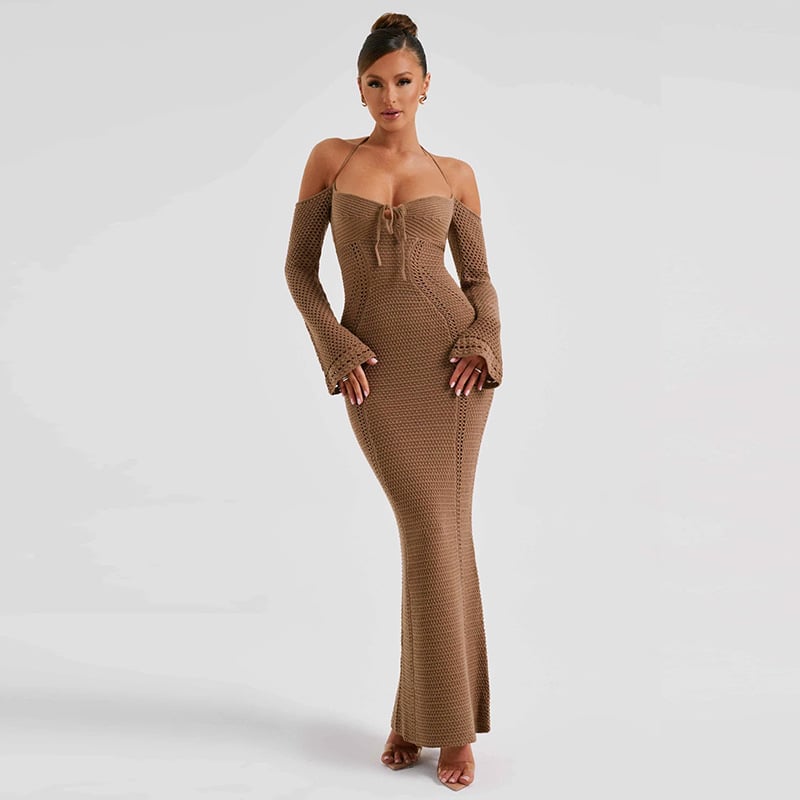 Back Lace Up Slim Fit Dress