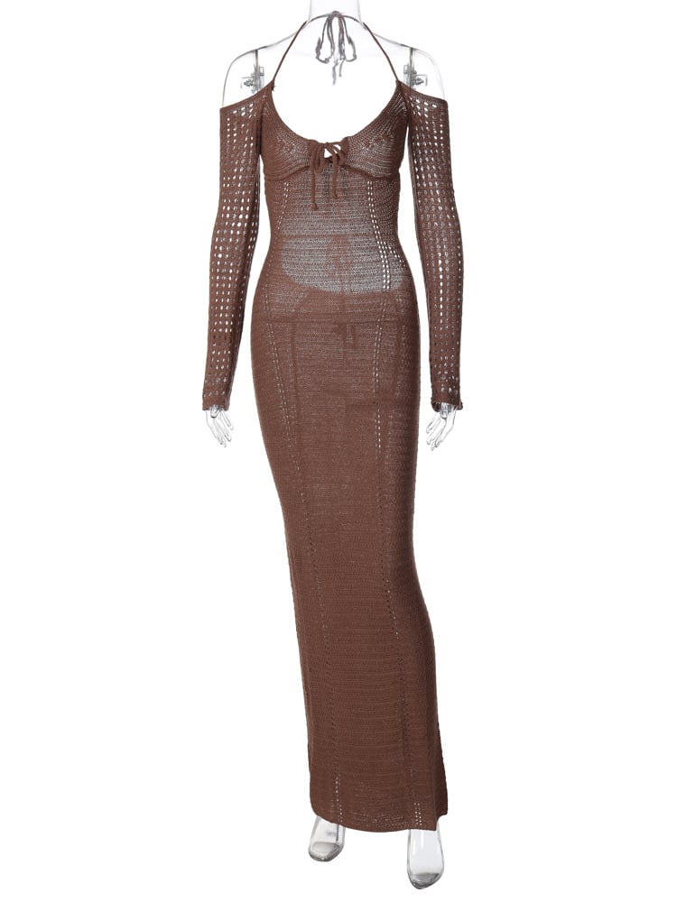 Back Lace Up Slim Fit Dress