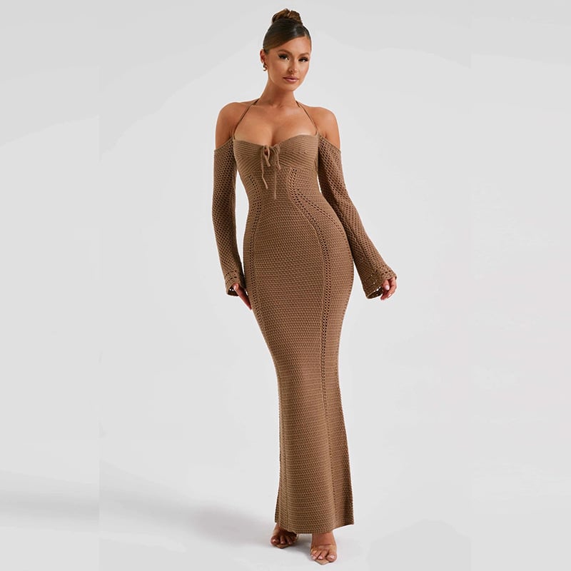 Back Lace Up Slim Fit Dress