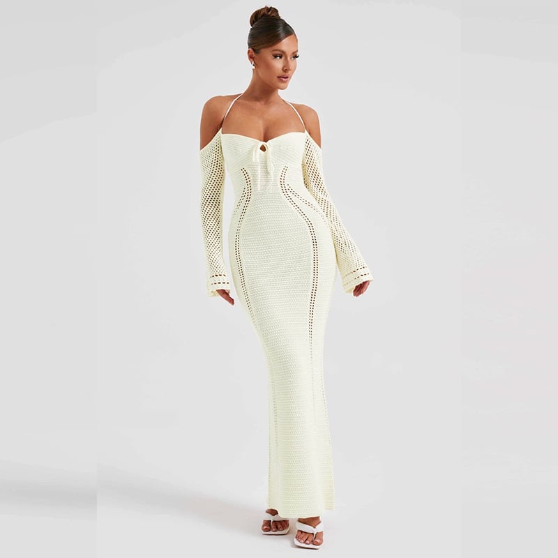 Back Lace Up Slim Fit Dress