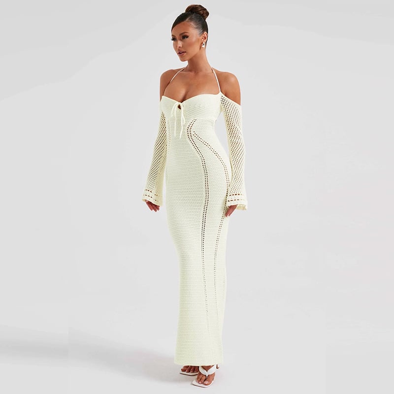Back Lace Up Slim Fit Dress