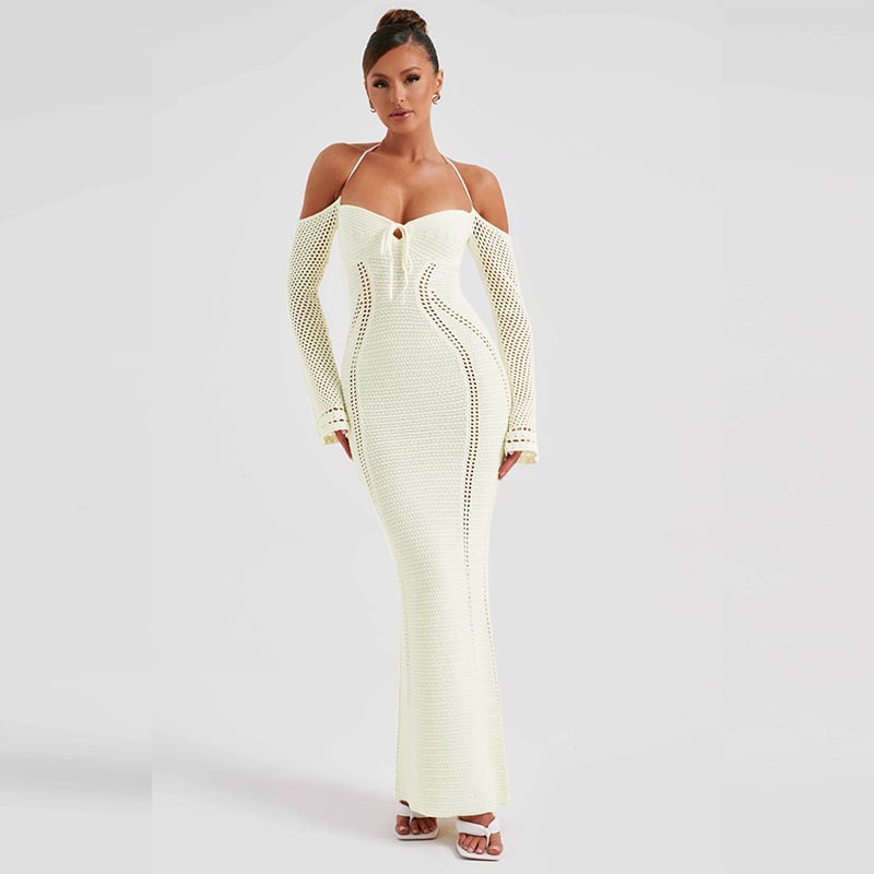 Back Lace Up Slim Fit Dress