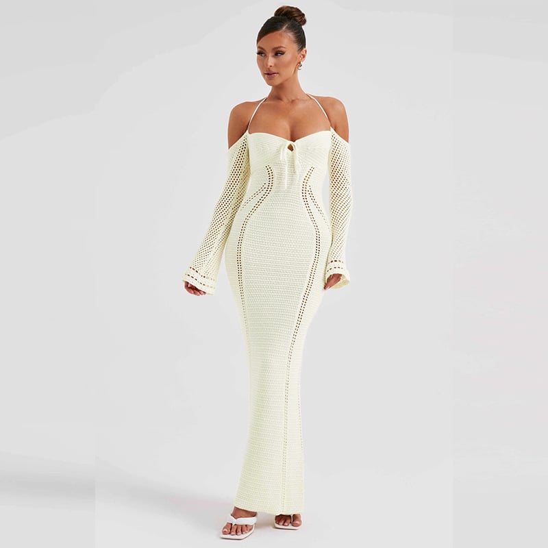 Back Lace Up Slim Fit Dress