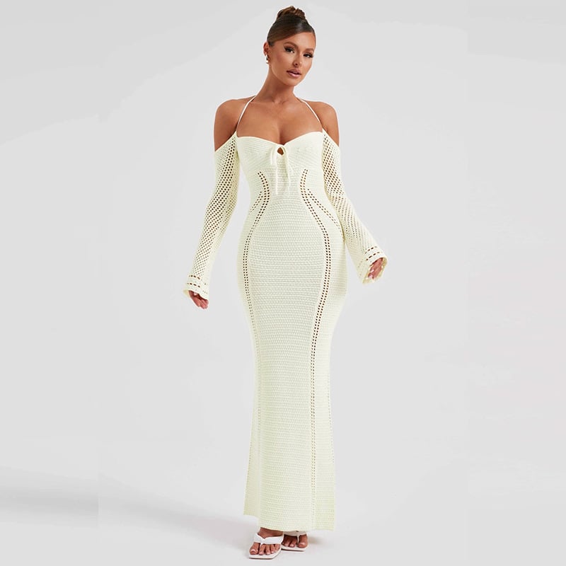 Back Lace Up Slim Fit Dress