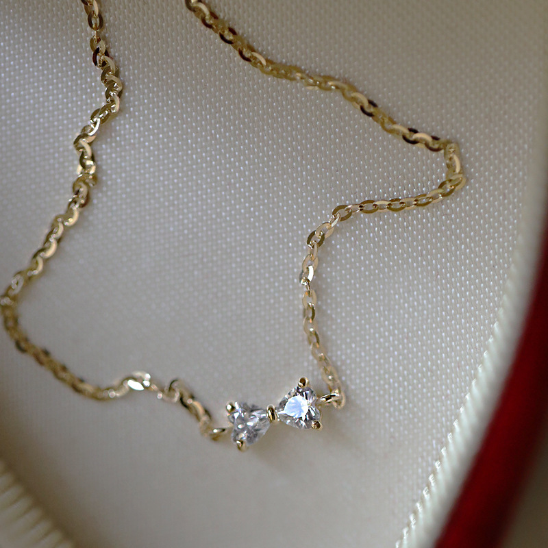 Sterling Silver Gold Plated Bow Bracelet Image 1