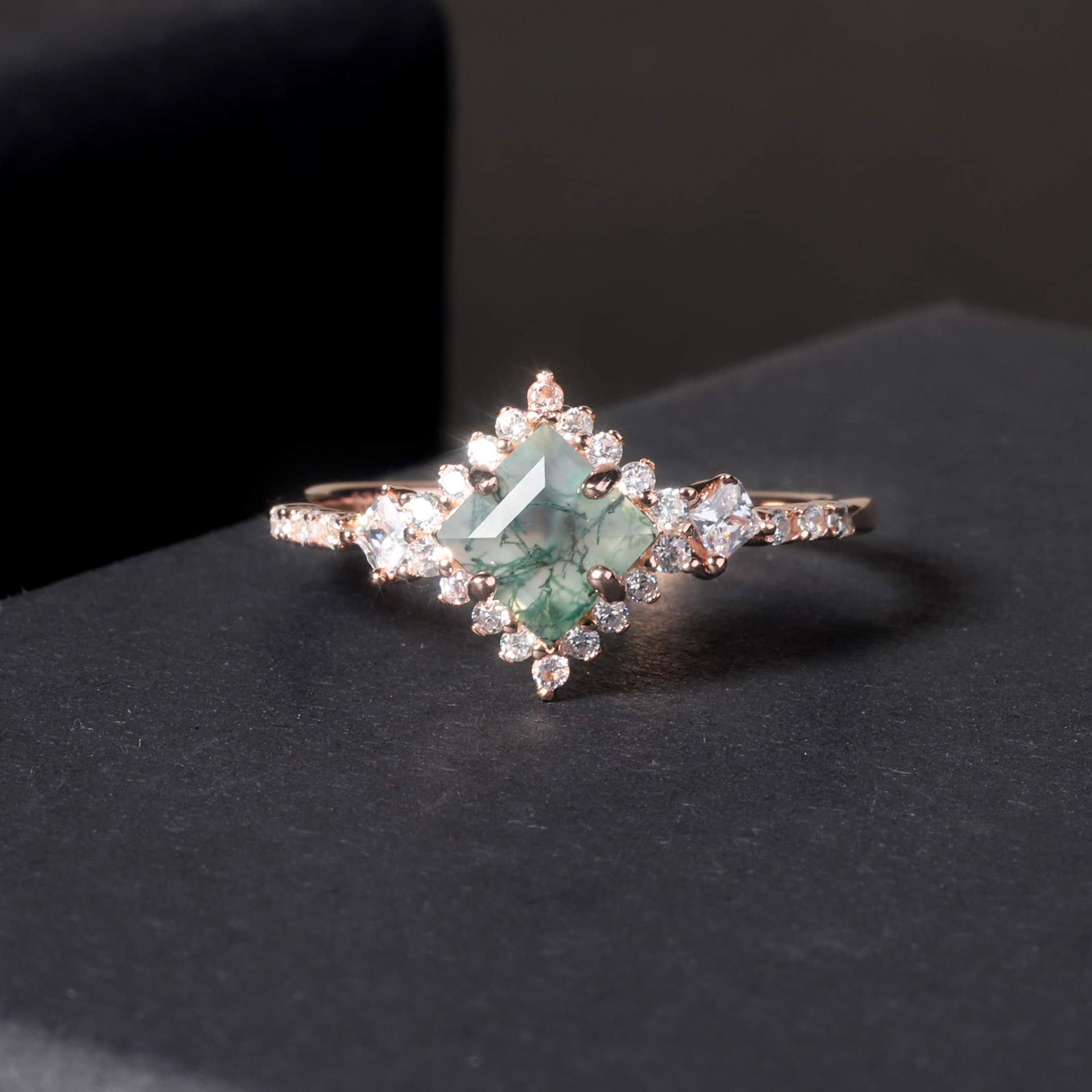 Aquatic Agate Ring 2