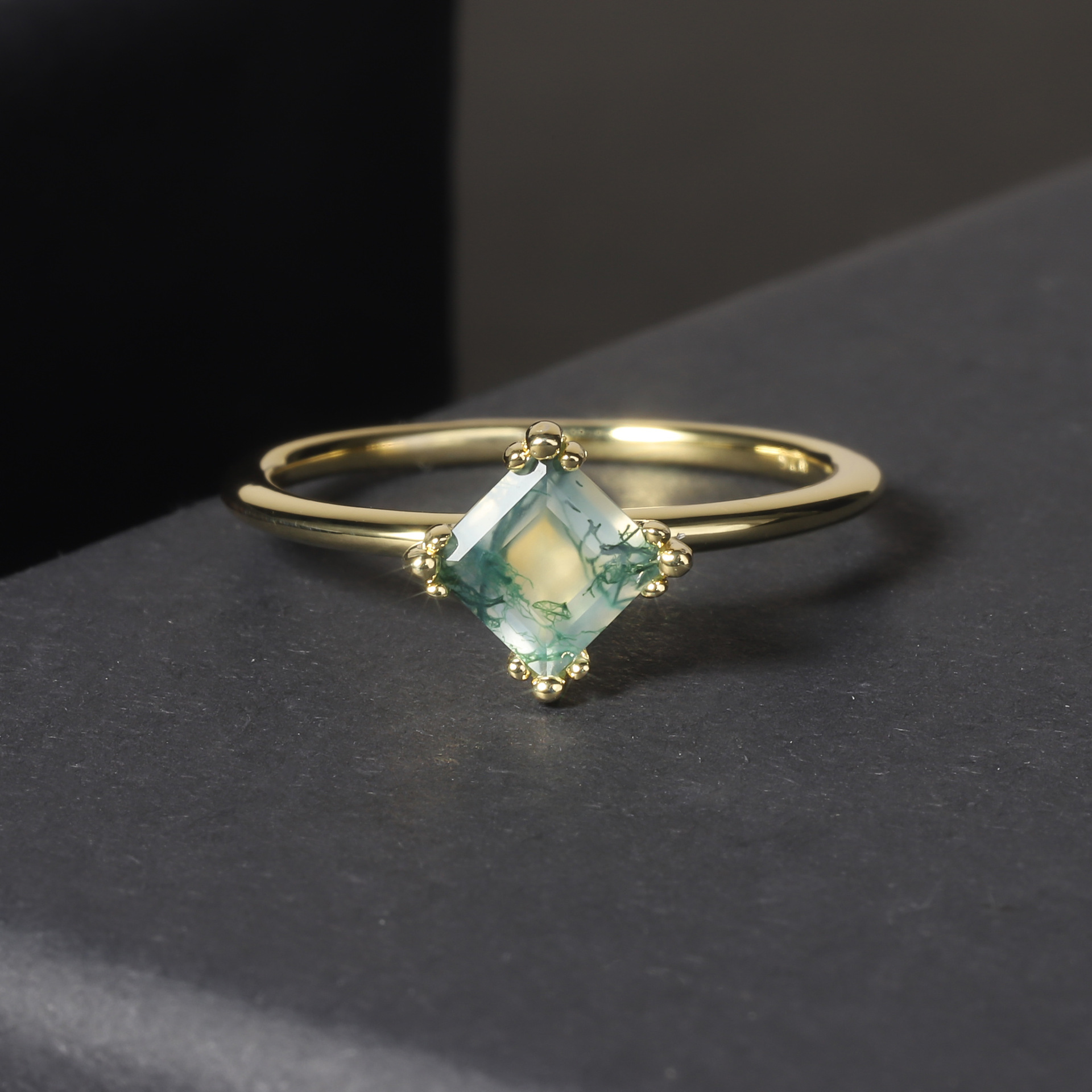 Aquatic Agate Ring 4