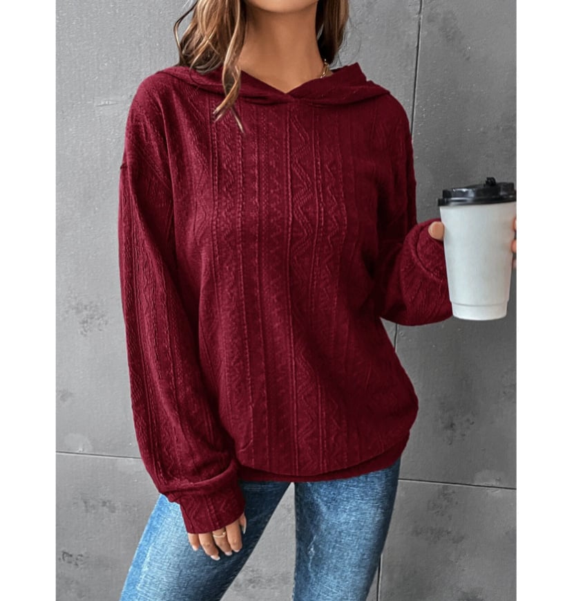 Autumn Women's Solid Color Sweatshirt