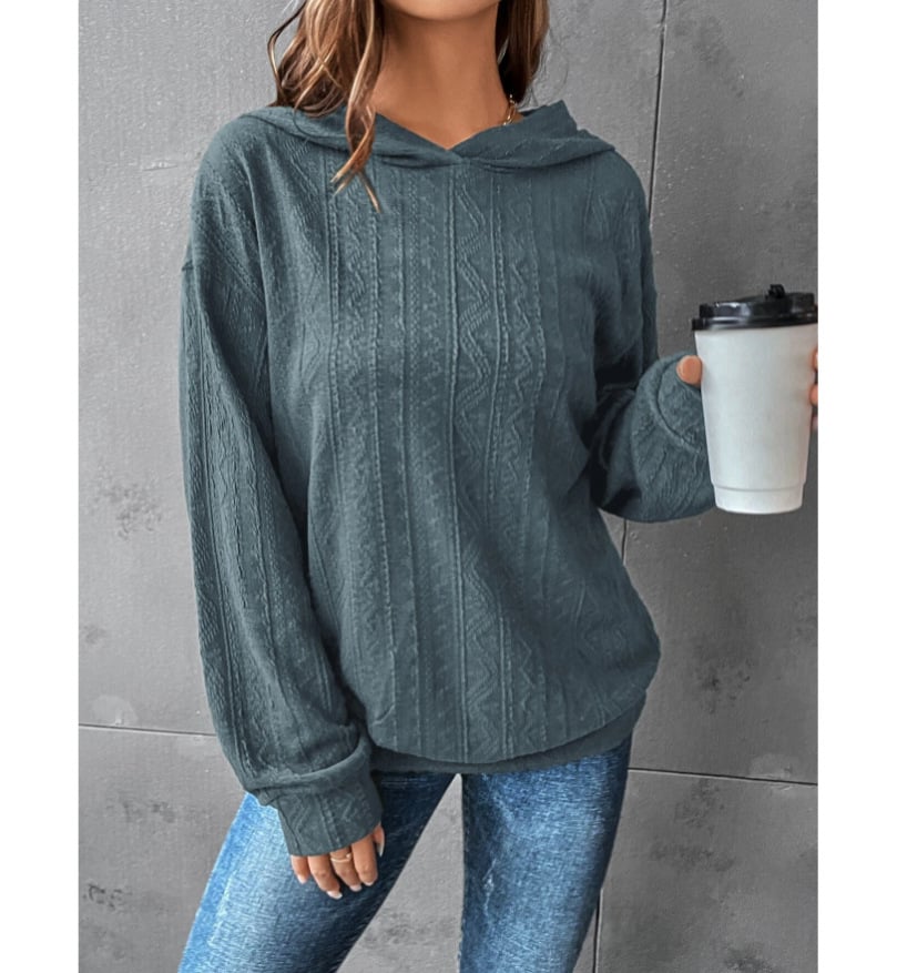Autumn Women's Solid Color Sweatshirt