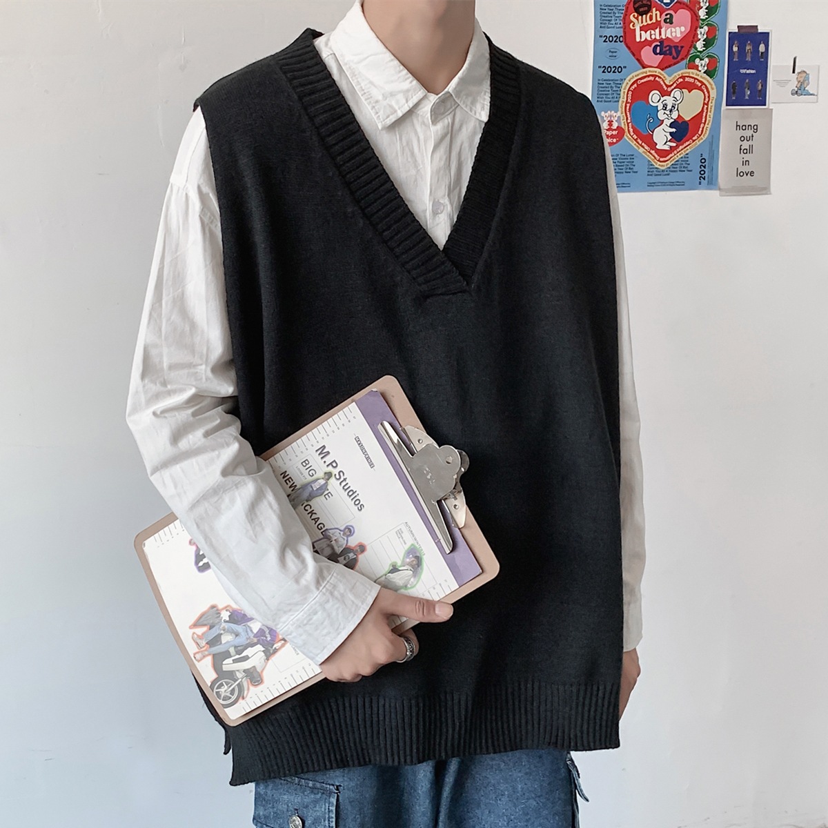 V-neck Sweater Vest - Image 5