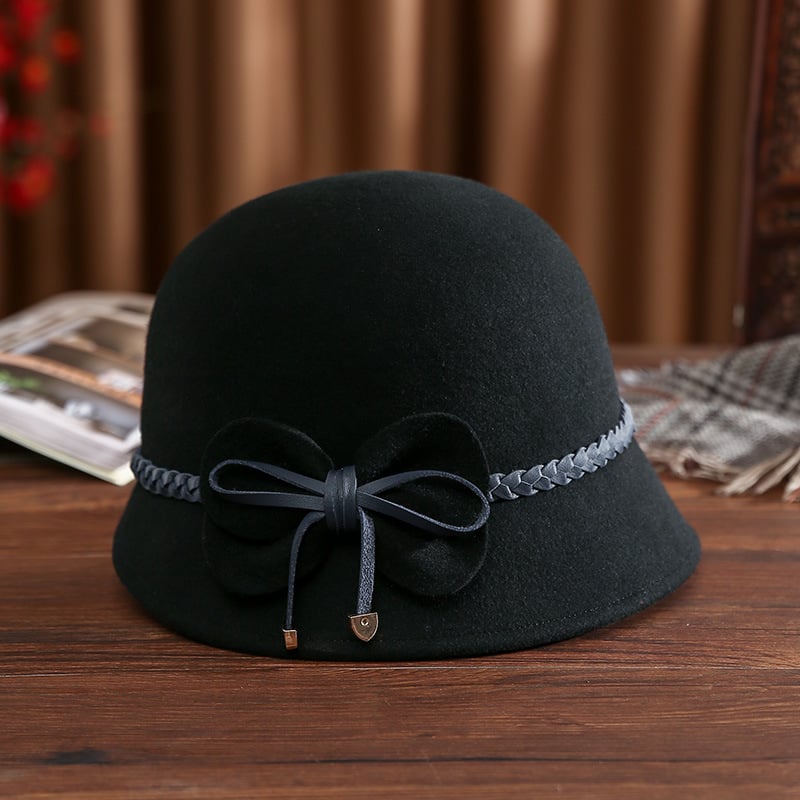 Burgundy Wool Hat