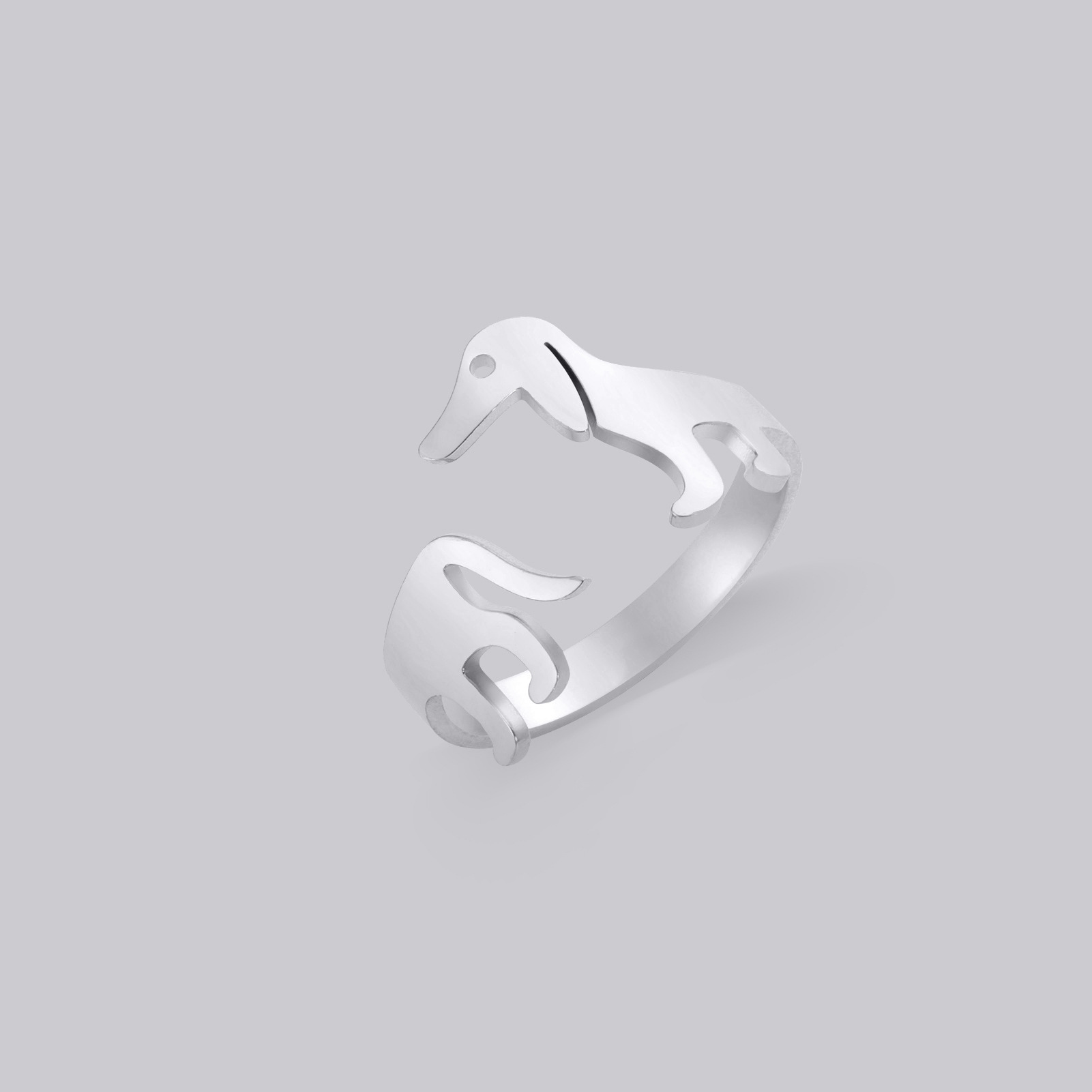 Steel Sausage Dog Ring