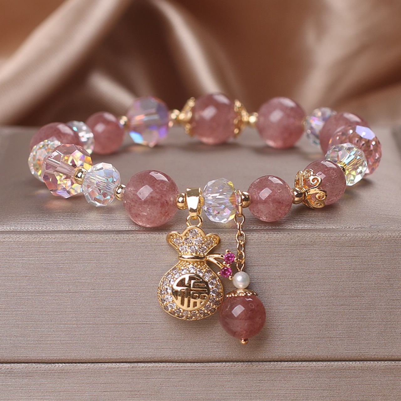 Strawberry Quartz Bracelet 4