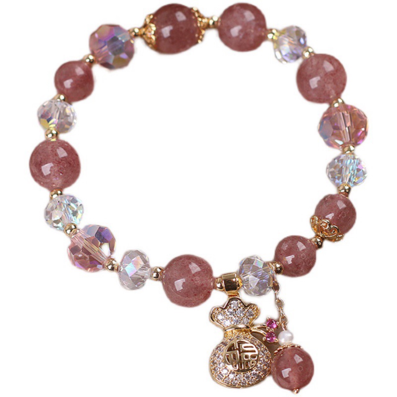 Strawberry Quartz Bracelet 6