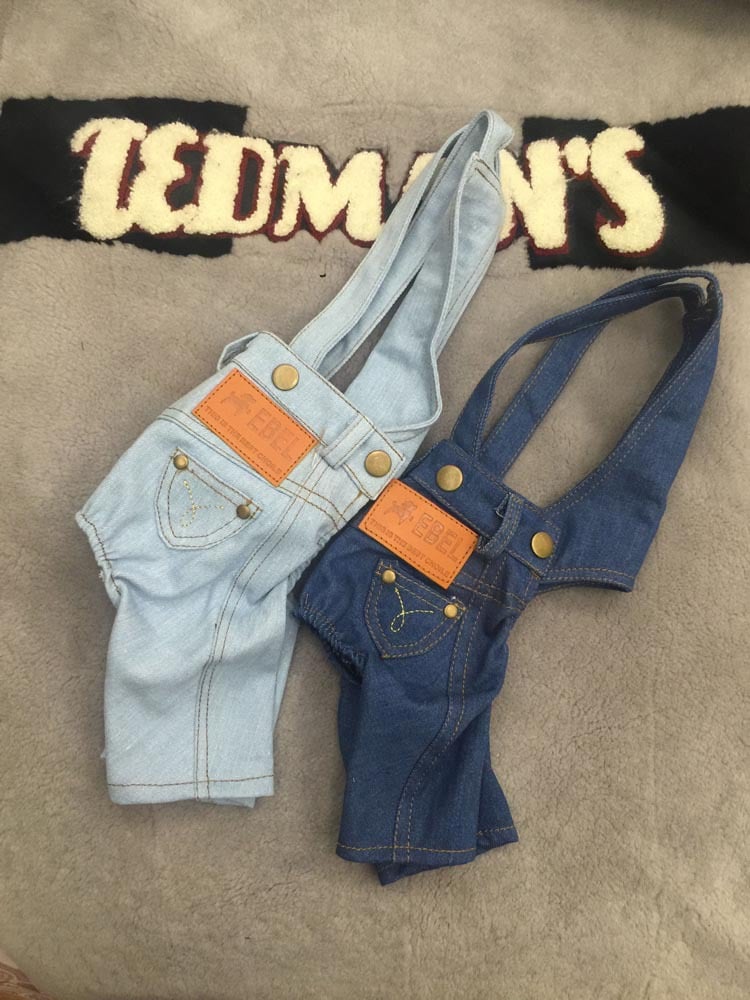 Dog Denim Overalls Image 4