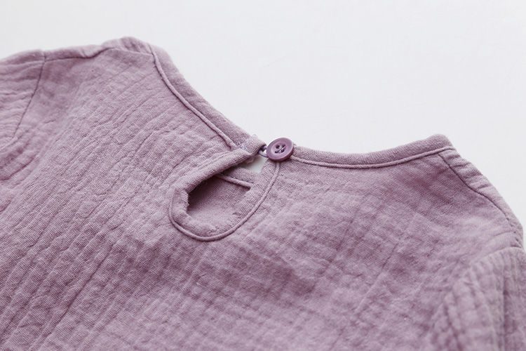 Ruffle Cotton Linen T-shirt White