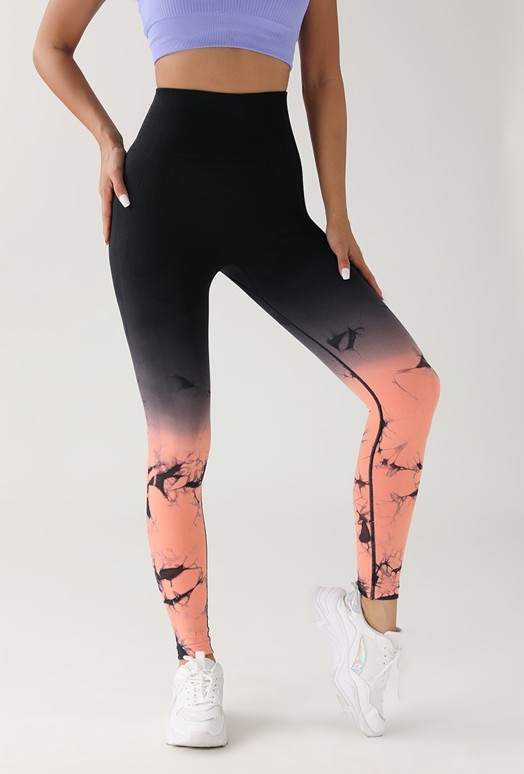 Gradient Tie-dye Yoga Pants