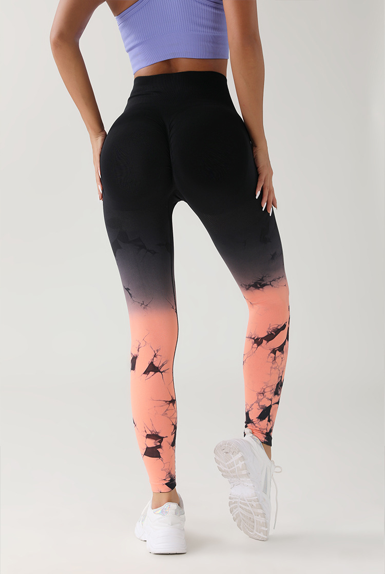 Gradient Tie-dye Yoga Pants