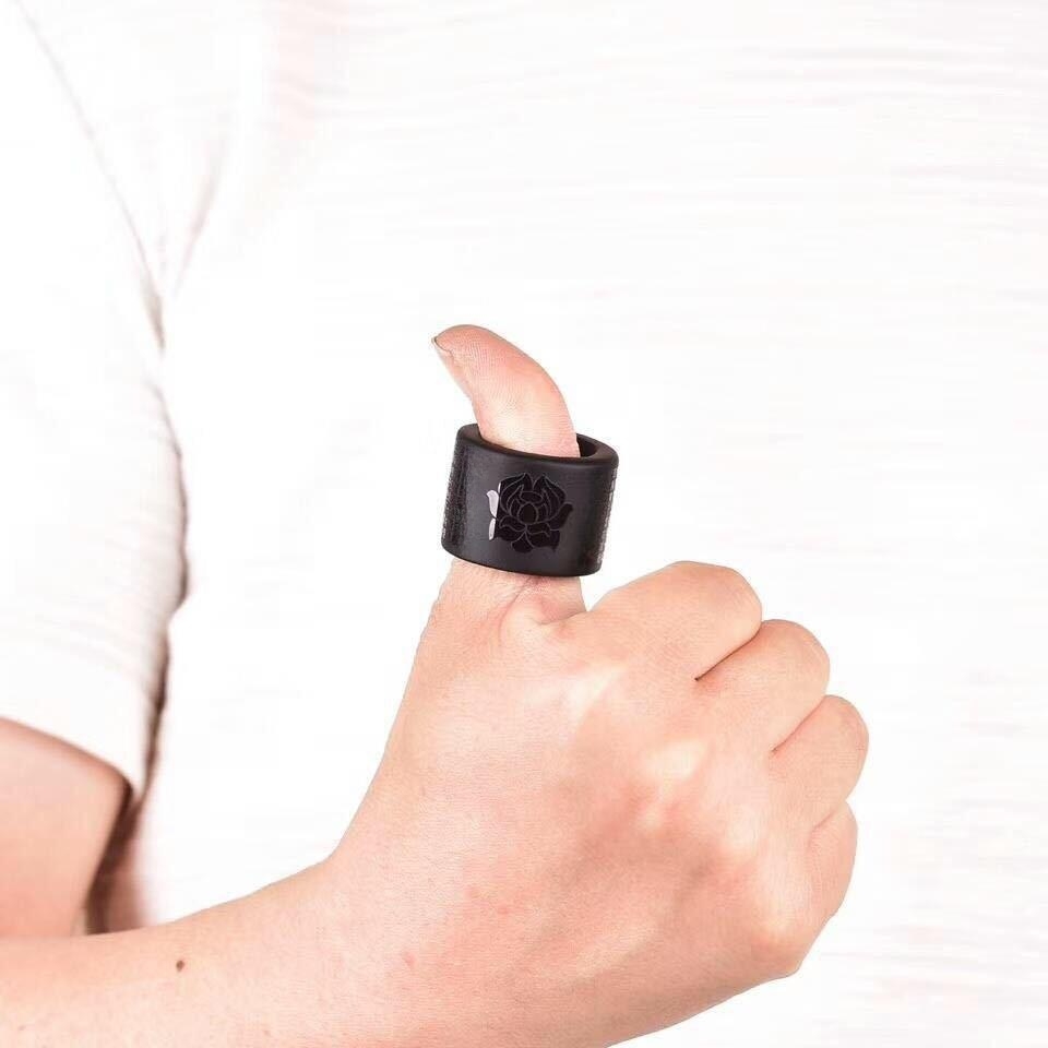 Men's Atmospheric Natural Obsidian Ring - Image 1
