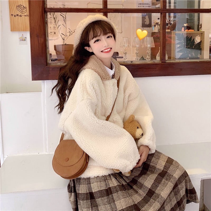 Cute Bear Ear Coat Style