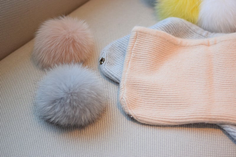 Winter Sweet Cute Rabbit Hair Knitted Hat Display