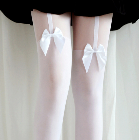 Stylish Garter Bow Detail