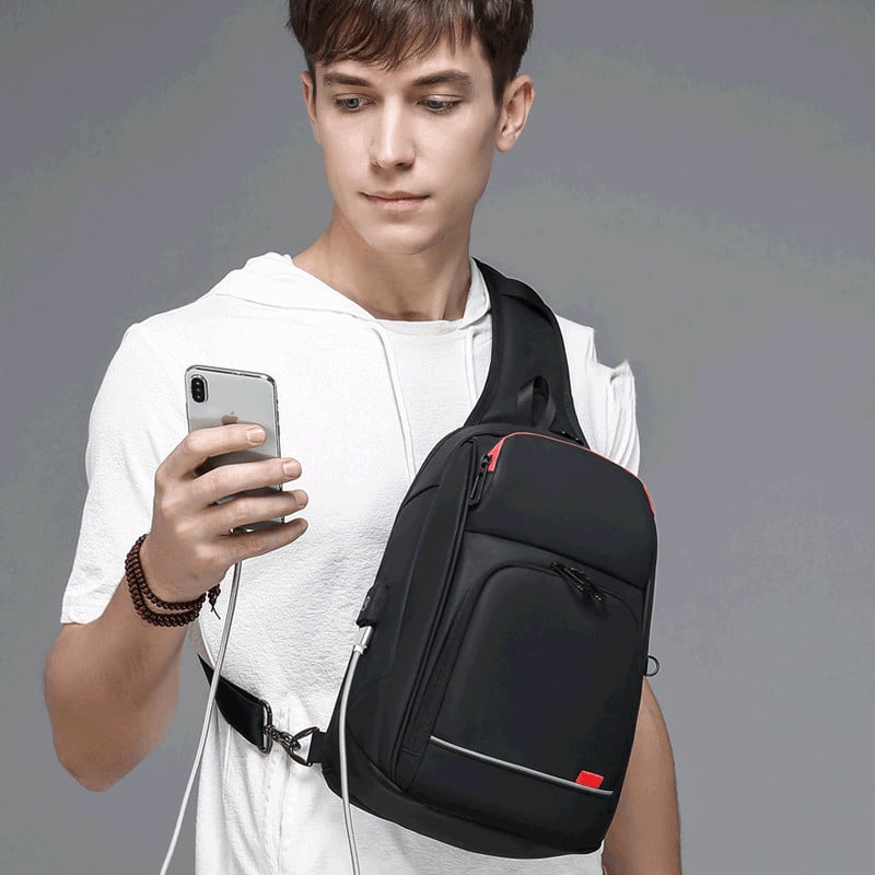 Men's Shoulder Messenger Bag Interior
