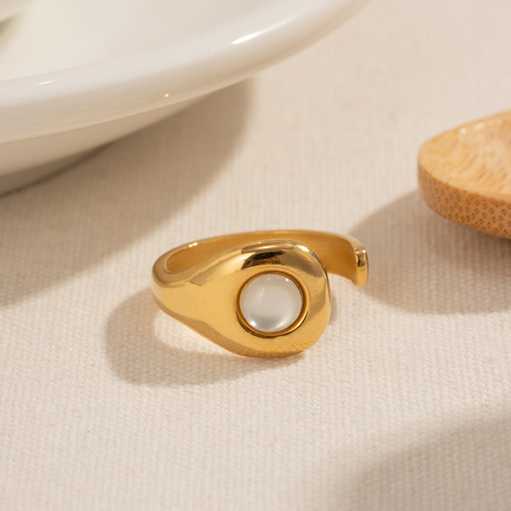 Fashion Retro Cymophanite Ring 4