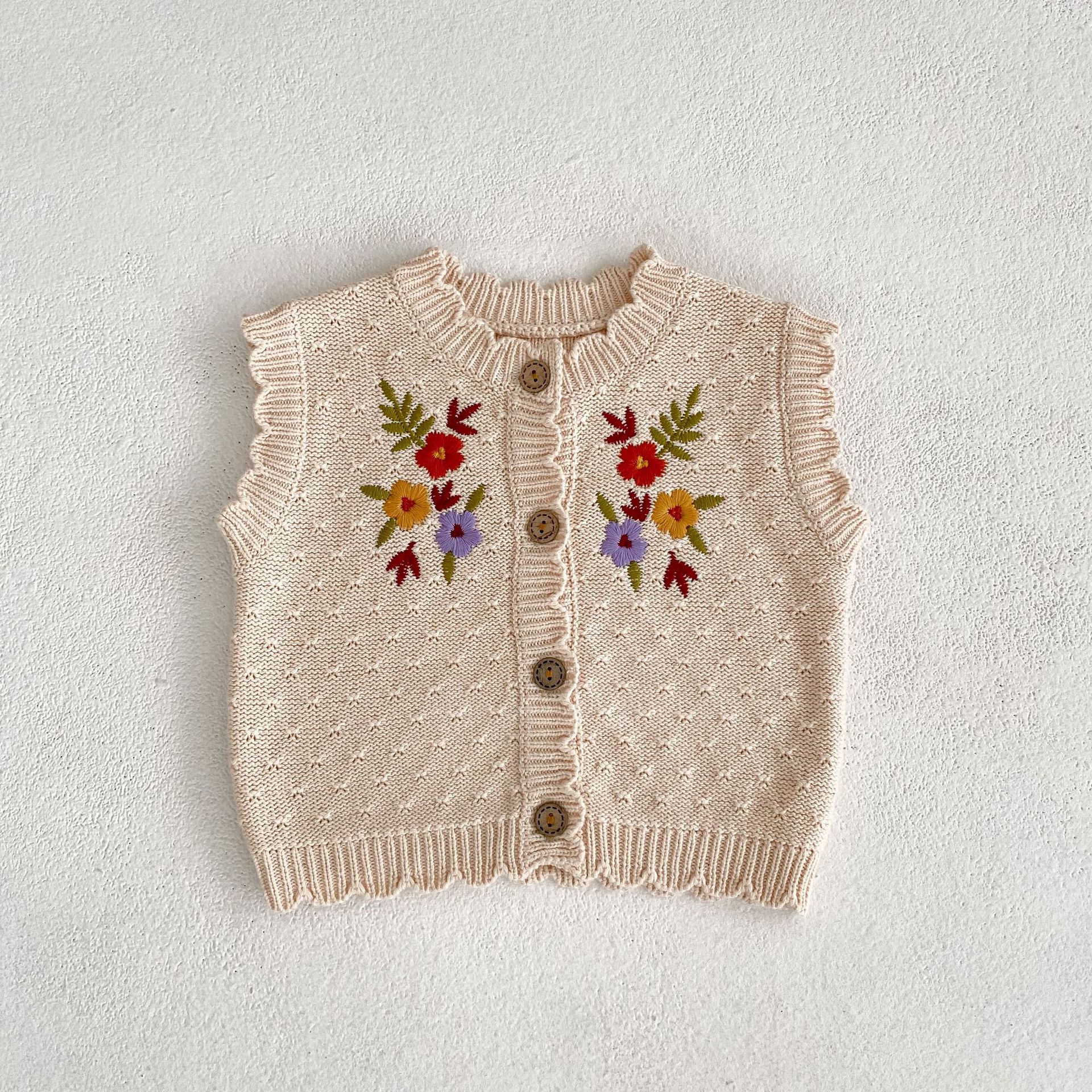 Mesh Baby And Child Cotton Vest Coat