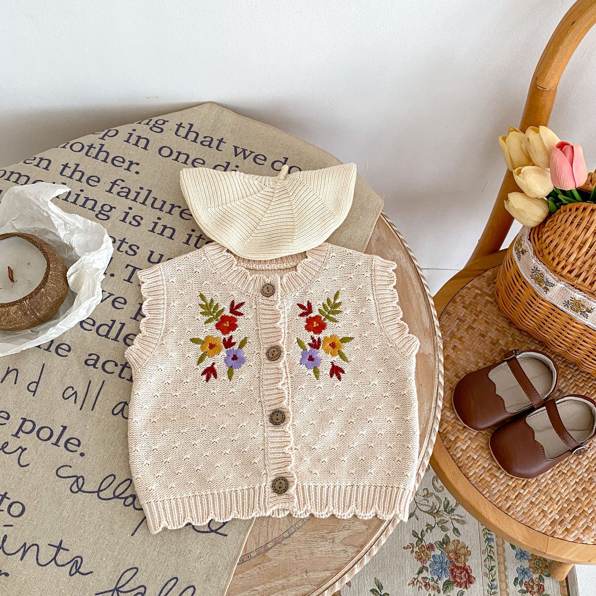 Mesh Baby And Child Cotton Vest Coat