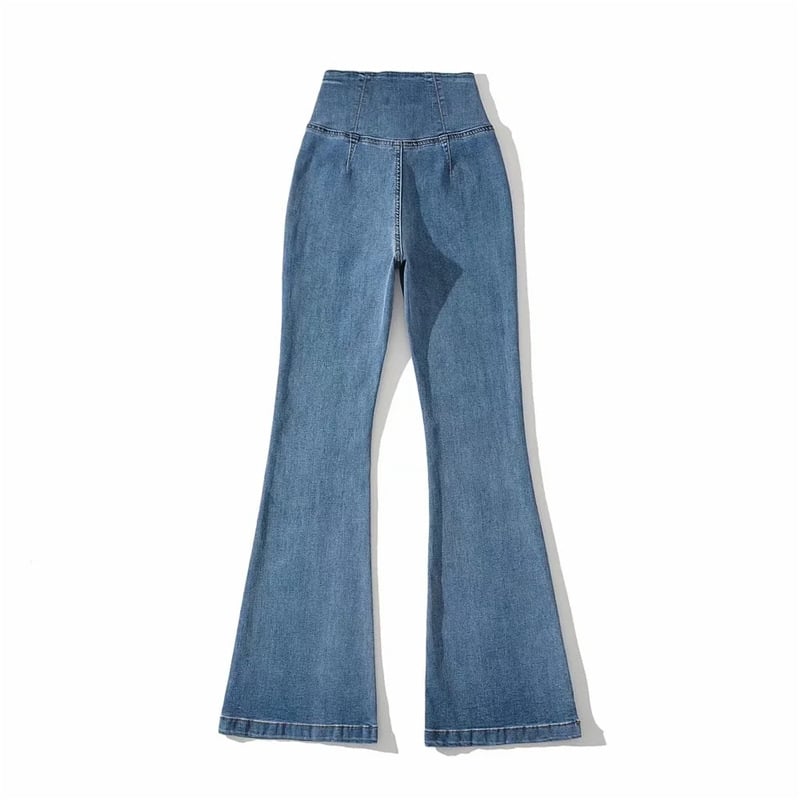 Artistic Retro Bootcut Trousers