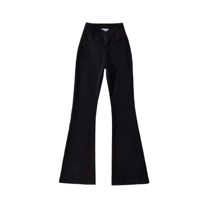 Stylish Black Denim Bootcut Pants